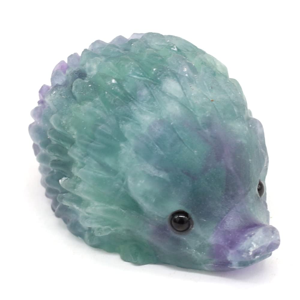 Amazon.co.jp: 天然水晶かわいい動物彫刻ハリネズミ像ローズクォーツ虎